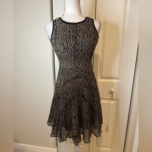 Nanette Lepore Pleated Midi A-Line Dress